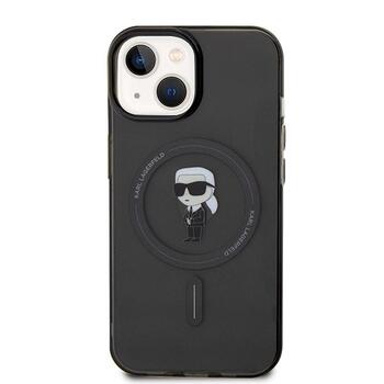Karl Lagerfeld KLHMP14SHFCKNOK Hardcase IML Ikonik MagSafe Aizsargapvalks priekš iPhone 14/15/13 6.1