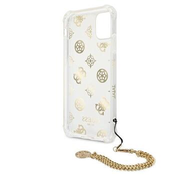 Guess GUHCN58KSPEGO Peony Chain Collection Aizsargapvalks priekš iPhone 11 Pro 5,8