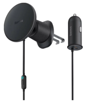 Baseus CW01 Magnētiskais MagSafe tālruņa turētājs + lādētājs 40W (C40141000111-00)