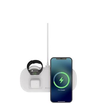 Devia Wireless Charger Bezvadu Lādētājs 3in1 / Viedtālrunim / Apple Watch / Austiņām / USB (E11)