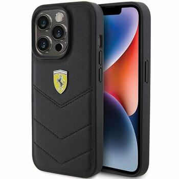 Ferrari Quilted Metal Logo Back Case Защитный Чехол для Apple iPhone 15 Pro (FEHCP15LRDUK)
