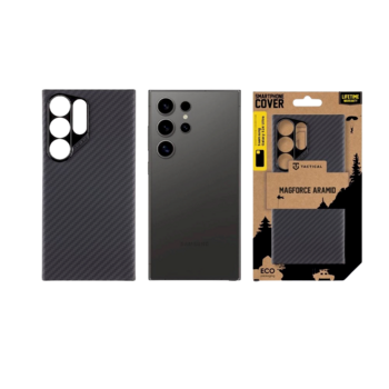 Tactical MagForce Aramid Cover Aizsargapvalks priekš Samsung Galaxy S24 Ultra / melns (TA-57983118554)