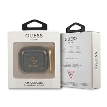 Guess GUA3UCG4GK AirPods 3 cover Glitter Collection Защитный чехол для AirPods 3 / чёрный (GUA3UCG4GK)