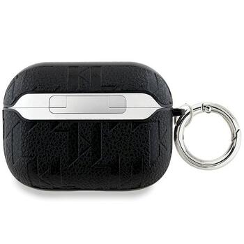 Karl Lagerfeld KLAP2PGKIPK Aizsargapvalks priekš AirPods Pro 2 (2022/2023) Monogram Karl Head / melns (KLAP2PGKIPK)