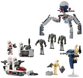 LEGO 75372 Clone Trooper & Battle Droid Battle Pa Konstruktors (75372)