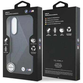 BMW Leather Oversized Stripes MagSafe Чехол для Samsung Galaxy S25 Edge (BMHMPS25E24PUOCSK)