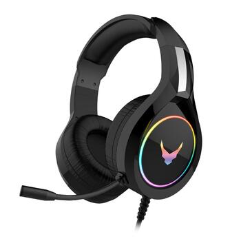Varr VH6060B Pro Gaming Spēļu Stereo Austiņas ar Mikrofonu / LED / 3.5mm Audio un USB pieslēgumu (VH6060B)