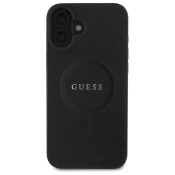 Guess GUHMP16SPSAHMCK Saffiano Classic Logo MagSafe Aizsargapvalks priekš iPhone 16 6.1