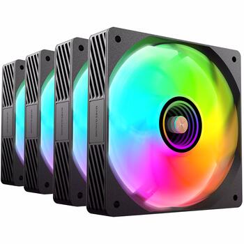 Mars Gaming MFSI4KIT Комплект 4x вентиляторов для ПК 120мм ARGB (MFSI4KIT)