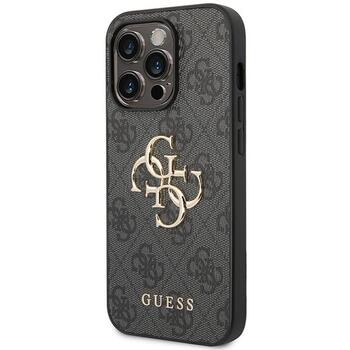 Guess 4G Big Metal Logo Back Case Защитный Чехол для Apple iPhone 15 Pro (GUHCP15L4GMGGR)