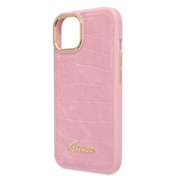 Guess GUHCP14MHGCRHP Croco Collection Защитный чехол для iPhone 14 Plus / 15 Plus 6.7