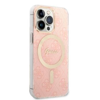 Guess Set GUBPP13XH4EACSP Case+ Charger Защитный чехол для iPhone 13 Pro Max / розовый (GUBPP13XH4EACSP)