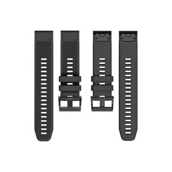 Tech-Protect Smooth Watch Strap Ремешок для Garmin Fenix 5/6/6 Pro 22mm / чёрный (5906735412635)