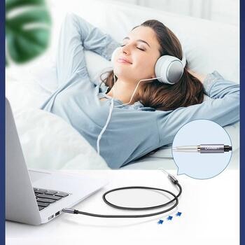 UGREEN AV118 Kabeļa pagarinātājs 3.5mm male - 3.5mm female 5m / melns (UG-10538)