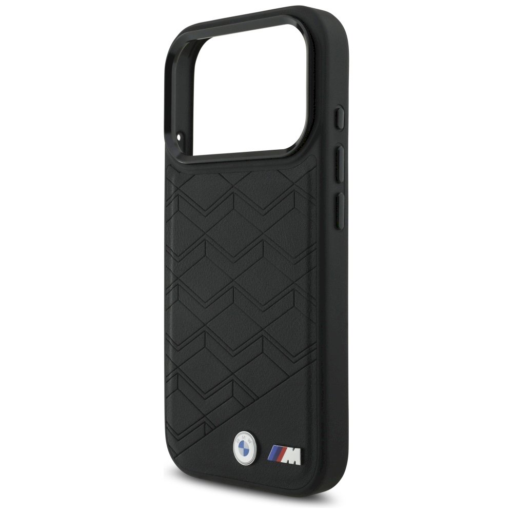 BMW M Shape Case Logo MagSafe Aizsargapvalks priekš iPhone 17 Pro / melns (BMHMP17L25PCSSPK)