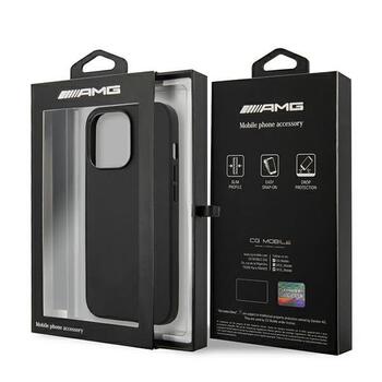 AMG AMHCP13XDOLBK Back Case Кожанный Чехол для телефона Apple iPhone 13 Pro Max Черный (AMHCP13XDOLBK)