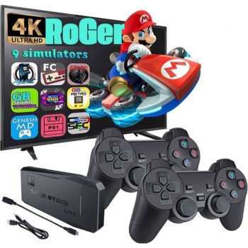 RoGer Retro Портативная Консоль + 2 Джойстика / 21000 Игр / HDMI (RG-RT-HDMI-2100G)