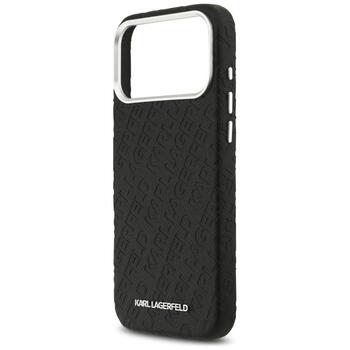 Karl Lagerfeld Grained PU Repeated Logo MagSafe Case Чехол для Apple iPhone 17 Pro Max (KLHMP17XPGKLFOFK)