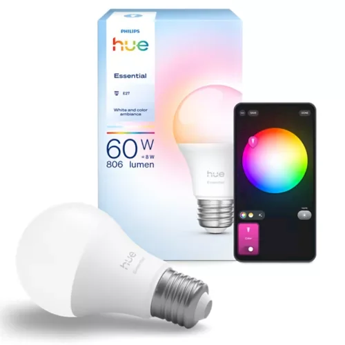 Philips Hue Essential A60 Умная лампочка E27 8W (929004235401)