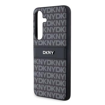 DKNY PC/TPU Repeat Pattern Tonal Stripe Case Защитный чехол для Samsung Galaxy S24 / чёрный (DKHCS24SPRTHSLK)