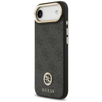 Guess 4G Strass Logo MagSafe Case Aizsargapvalks priekš iPhone Air / melns (GUHMP17MP4GRMDEK)
