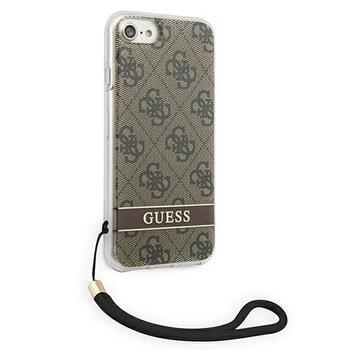 Guess GUOHCI8H4STW Hardcase 4G Print Strap Защитный чехол для iPhone SE 2022 / SE2020 / 7 / 8 / коричневый (GUOHCI8H4STW)