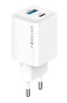 Forever TC-08-45AC GaN PD QC USB-C / USB Tīkla Lādētājs 45W (GSM187243)