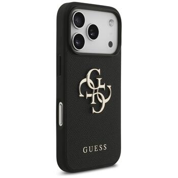 Guess Grained Big 4G & Classic Logo case Защитный чехол для iPhone 17 Pro / чёрный (GUHCP17LPGT4MBK)