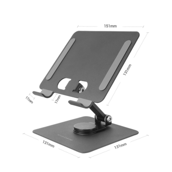 Mars Gaming MA-RST 2in1 Подставка из алюминиевого сплава для планшетов 360°/ 13 дюймов / Cерая (MRAST)