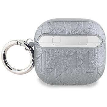 Karl Lagerfeld Monogram Karl Head Case Защитный чехол для AirPods 4 / серебристый (KLA4PGKIPS)