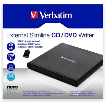 Verbatim Slimline DVD-RW Oптический привод (98938)