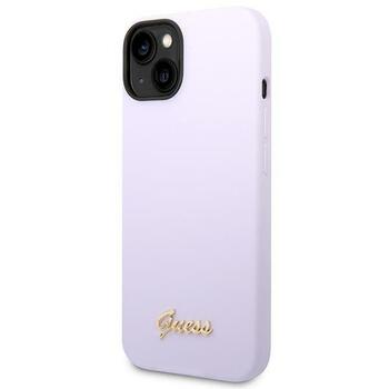 Guess GUHCP14MSLSMU Silicone Vintage Gold Lo Защитный чехол для iPhone 14 Plus / 15 Plus 6.7