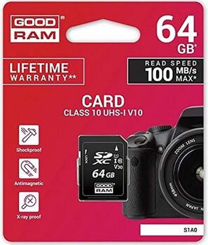 Goodram SDXC Class 10 UHS 64GB Карта памяти (S1A0-0640R12)
