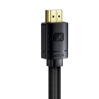 Baseus High Definition Series HDMI 2.1 kabelis 8K 60Hz 3D HDR 48Gbps 3m / melns (CAKGQ-L01)