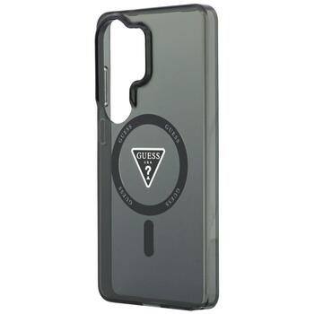 Case Guess IML Gradient Triangle MagSafe Aizsargapvalks priekš Samsung Galaxy S26 Ultra / melns (GUHMS26LHGTMLCGK)