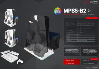 Mars Gaming MPS5B2 Multifunction Stand For PS5 with Cooling / RGB (MPS5B2)