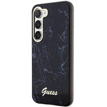 Guess GUHCS23MPCUMAK Hardcase Marble Aizsargapvalks priekš Samsung Galaxy S23+ / melns (GUHCS23MPCUMAK)