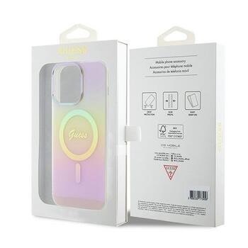 Guess IML Iridescent MagSafe Back Case Защитный Чехол для Apple iPhone 15 Pro Max (GUHMP15XHITSP)