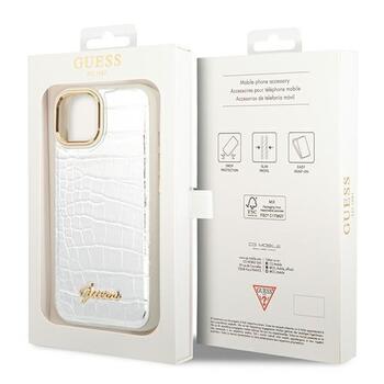 Guess GUHCP14MHGCRHS Croco Collection Защитный чехол для iPhone 14 Plus / 15 Plus 6.7