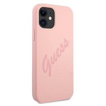 Guess GUHCP12SLSVSPI Script Vintage Защитный чехол для iPhone 12 mini 5,4