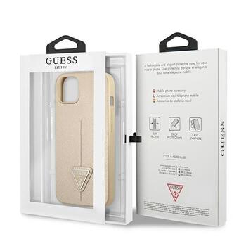 Guess GUHCP14MPSATLE Hardcase Saffiano Triangle Logo Защитный чехол для iPhone 14 Plus / 15 Plus 6.7