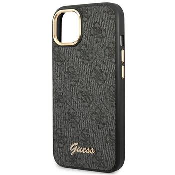 Guess GUHCP14MHG4SHK Hardcase 4G Vintage Gold Logo Aizsargapvalks priekš iPhone 14 Plus / 15 Plus 6.7