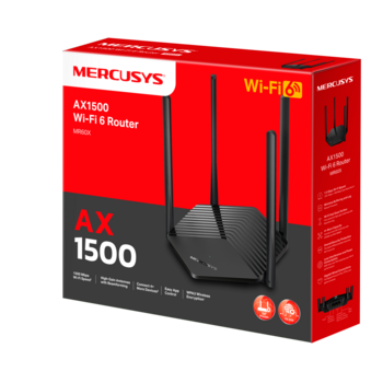 Mercusys MR60X Gigabit Router WiFi6 AX1500 802.11ax (MR60X)