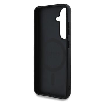 Guess PU Leather 4G Colored Ring MagSafe Case Защитный чехол для Samsung Galaxy S25 / коричневый (GUHMS25SG4GFRW)