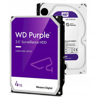 Western Digital Purple Cietais disks 4TB / 3.5