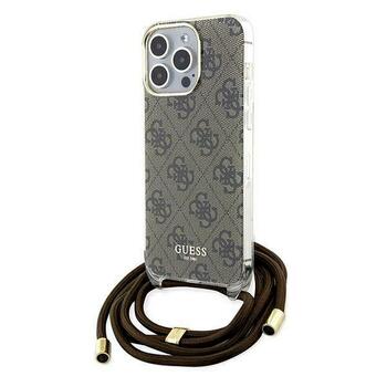 Guess GUHCP15LHC4SEW Hardcase Crossbody Cord 4G Print Защитный чехол для iPhone 15 Pro 6.1
