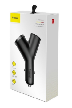 Baseus Y Type Charger Auto Lādētājs 3.4A (CCALL-YX01)