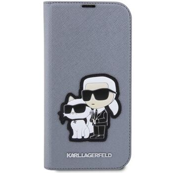 Karl Lagerfeld KLBKP14XSANKCPG Planšetdatoru maciņš priekš iPhone 14 Pro Max 6.7