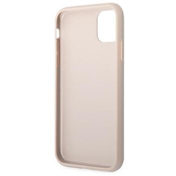 Guess GUHCN61G4GFPI Hardcase 4G Metal Gold Logo Aizsargapvalks priekš iPhone 11 6,1