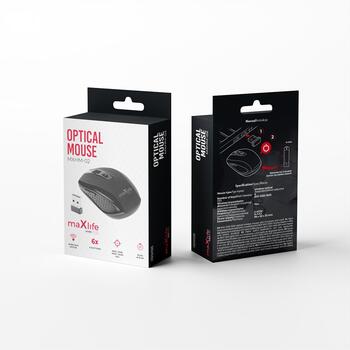 Maxlife MXHM-02 Bezvadu Datora Pele ar 800 / 1000 / 1600 DPI (OEM0002318)